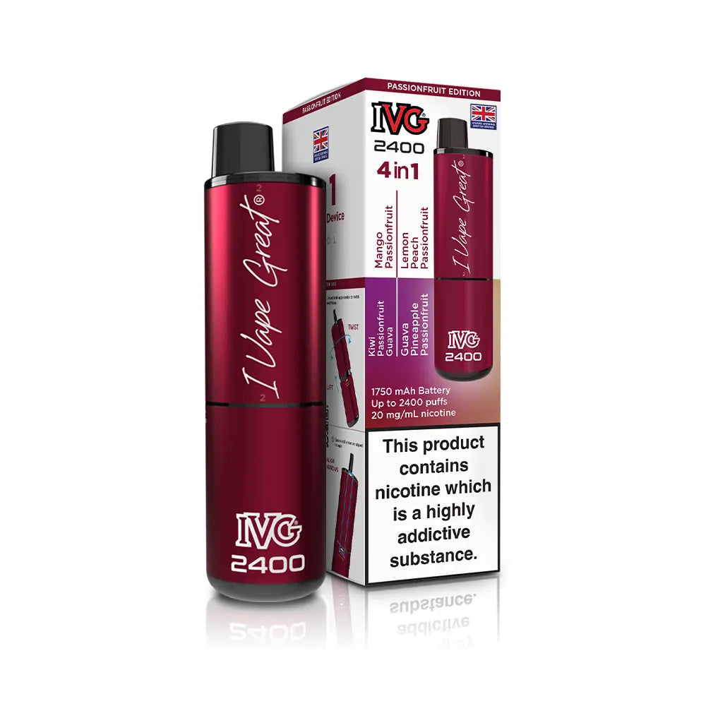 IVG 2400 Kit | 4 in 1 Rechargeable Pod Kit | 64+ Editions IVG 2400 Kit | 4 in 1 Rechargeable Pod Kit | 64+ Editions