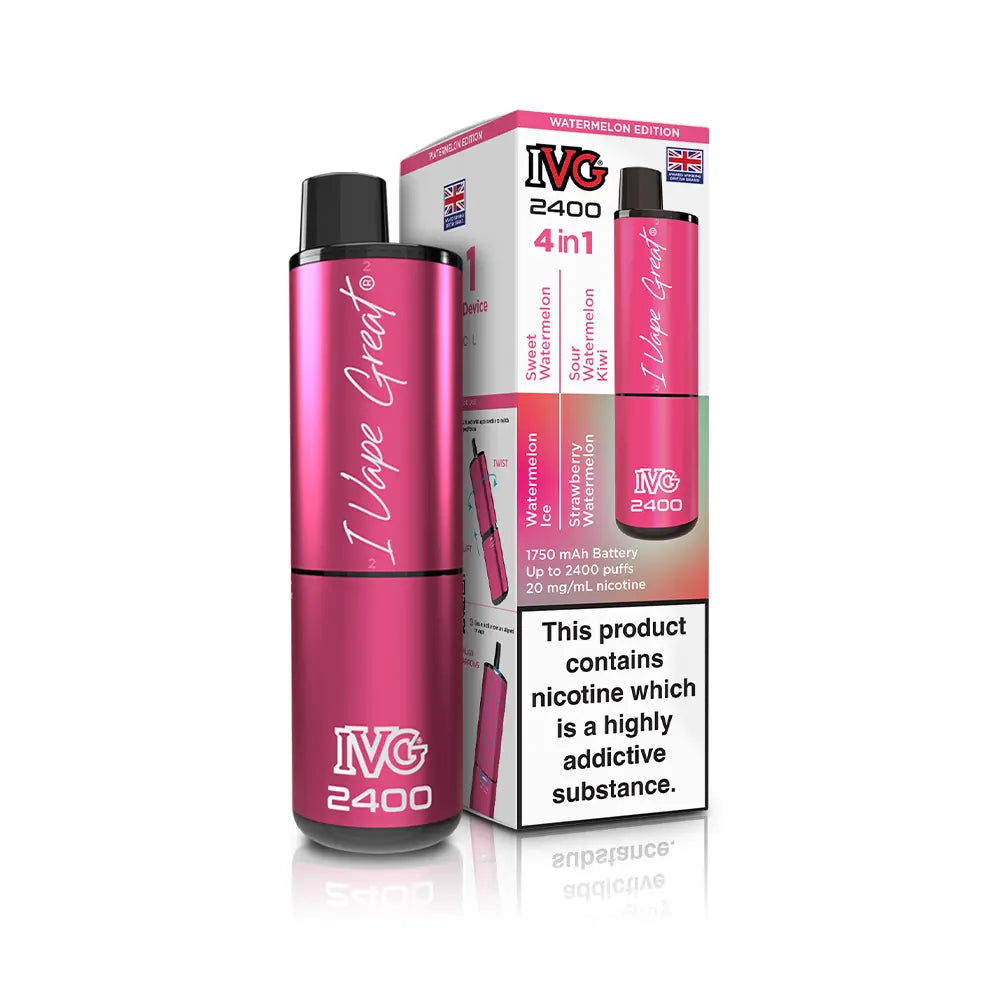 IVG 2400 4 in 1 Rechargeable Vape Kit | From 3.99 IVG 2400 4 in 1 Rechargeable Vape Kit | From 3.99