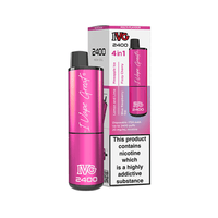 IVG 2400 Disposable Pod Kit, 4-in-1 edition, in pink packaging with flavour details.