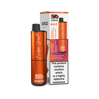 IVG 2400 disposable pod kit 4-in-1 with packaging, featuring a vibrant orange design.