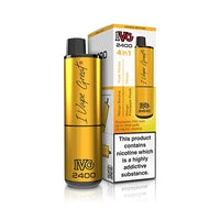 IVG 2400 4-in-1 Mango Edition disposable vape, featuring bold yellow packaging.