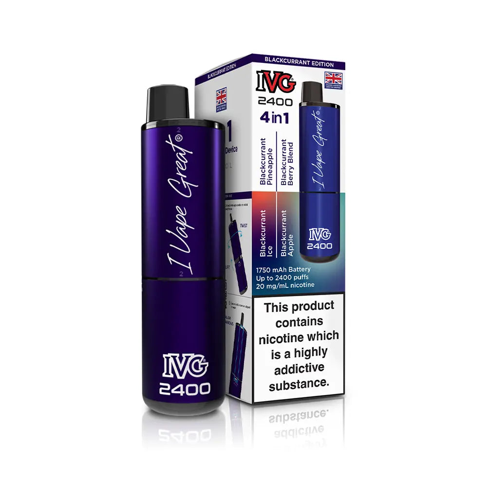 IVG 2400 4 in 1 Rechargeable Vape Kit | From 3.99 IVG 2400 4 in 1 Rechargeable Vape Kit | From 3.99
