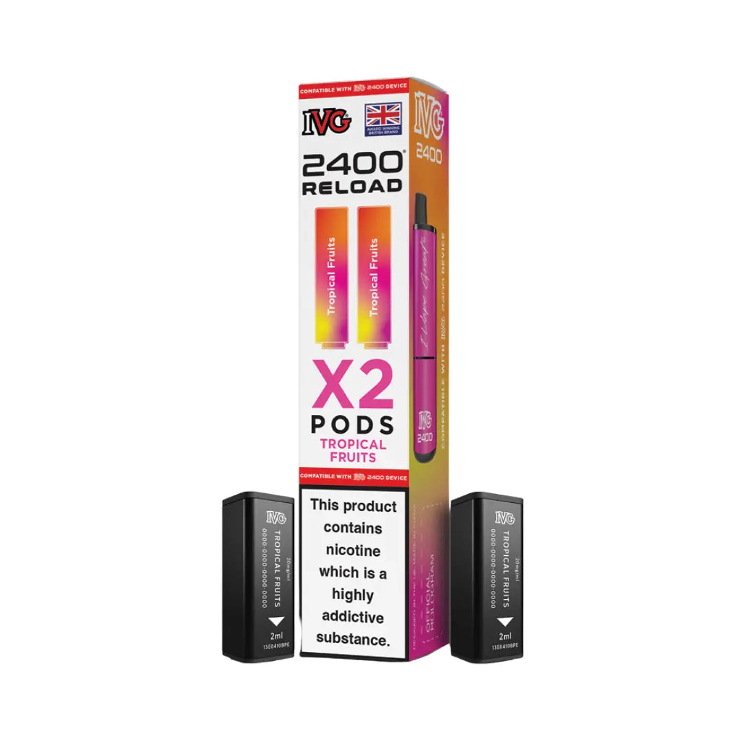 ivg 2400 reload reusable pod kit IVG 2400 4 in 1 Refillable Vape main image 1