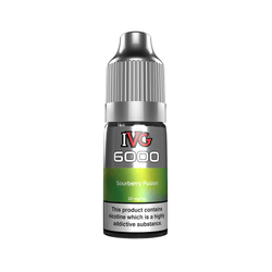 IVG 6000 e-liquid bottles in various flavours, including Arctic Apple and Blue Frost.