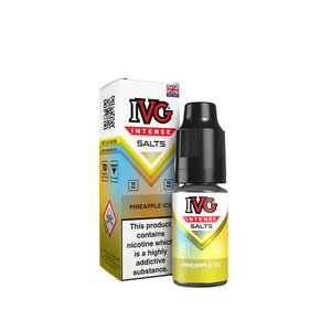 IVG Intense Nic Salt Pineapple Ice Flavour perfect for Pod Vape Kits and Starter Vape Kits