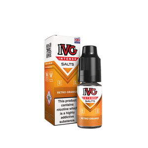 IVG Intense Nic Salt Retro Orange Flavour perfect for Pod Vape Kits and Starter Vape Kits