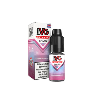 IVG Intense Nic Salt Strawberry Ice Flavour perfect for Pod Vape Kits and Starter Vape Kits