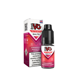 IVG Intense Nic Salt Strawberry Raspberry Cherry Flavour perfect for Pod Vape Kits and Starter Vape Kits