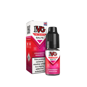 IVG Intense Nic Salt Strawberry Sensation Flavour perfect for Pod Vape Kits and Starter Vape Kits