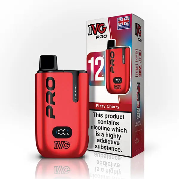 IVG Pro Vape 10k Puff Pod Vape Kit Fizzy Cherry Flavour - 10k Vape