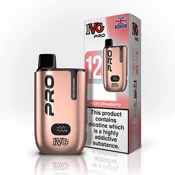 IVG Pro Vape 10k Puff Pod Vape Kit Fizzy Strawberry Flavour - 10k Vape