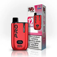 IVG Pro Vape 10k Puff Pod Vape Kit Strawberry Raspberry Cherry Flavour - 10k Vape