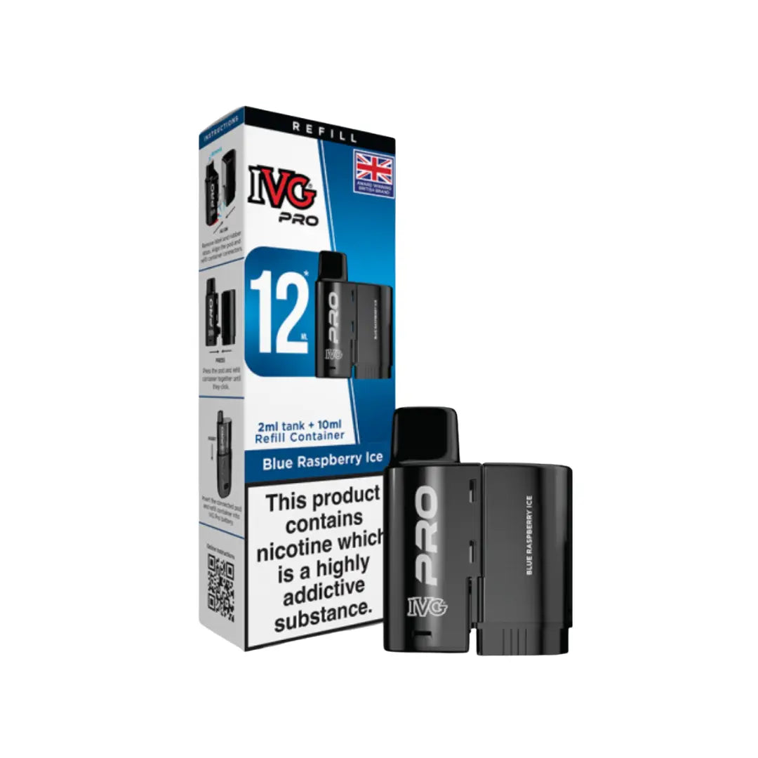 ivg vape refill pods IVG Pro 12 Blue Raspberry Ice Refill Pod