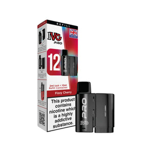 IVG Pro 12 Fizzy Cherry Flavour Refill Pod for the IVG 12 Pro Vape Kit