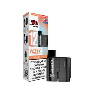 IVG Pro 12 Peach Ice Flavour Refill Pod for the IVG 12 Pro Vape Kit