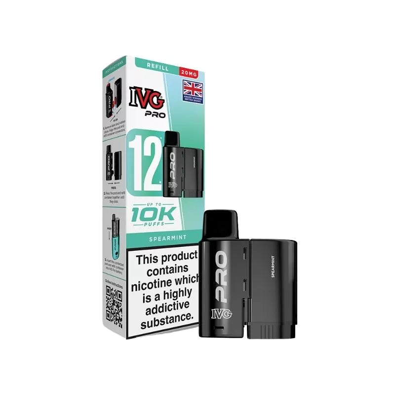 ivg vape pods refill IVG Pro 12 Spearmint Refill Pod