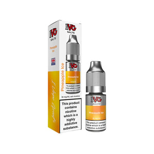 IVG Salts Pineapple Ice Flavour 10ml Nic Salt E-liquid perfect for Refillable Vape Kits
