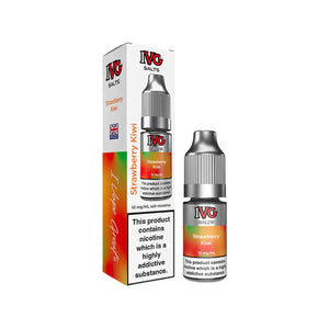 IVG Salts Strawberry Kiwi Flavour 10ml Nic Salt E-liquid perfect for Refillable Vape Kits 