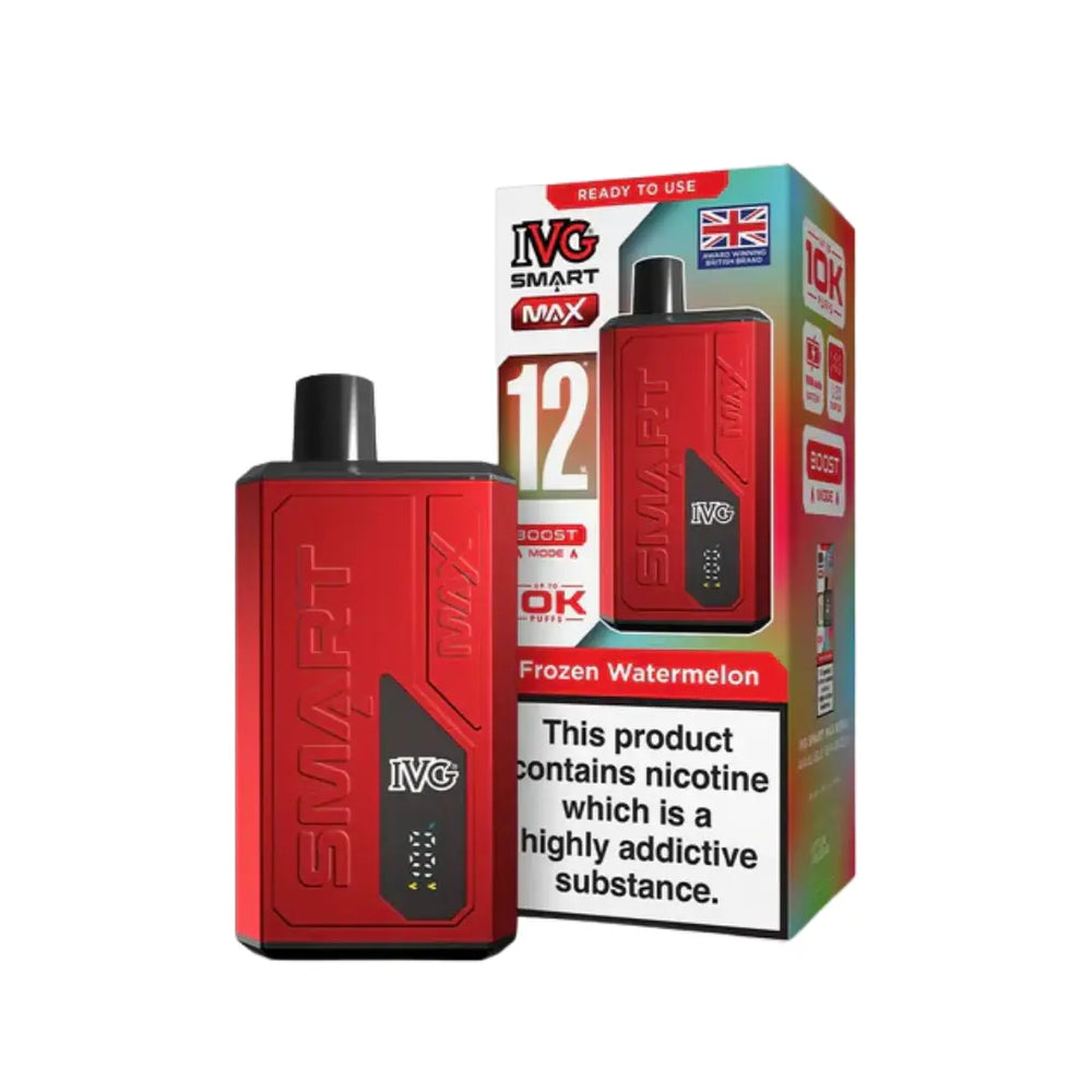 IVG Smart Max 10K Prefilled Vape Kit frozen watermelon flavour 