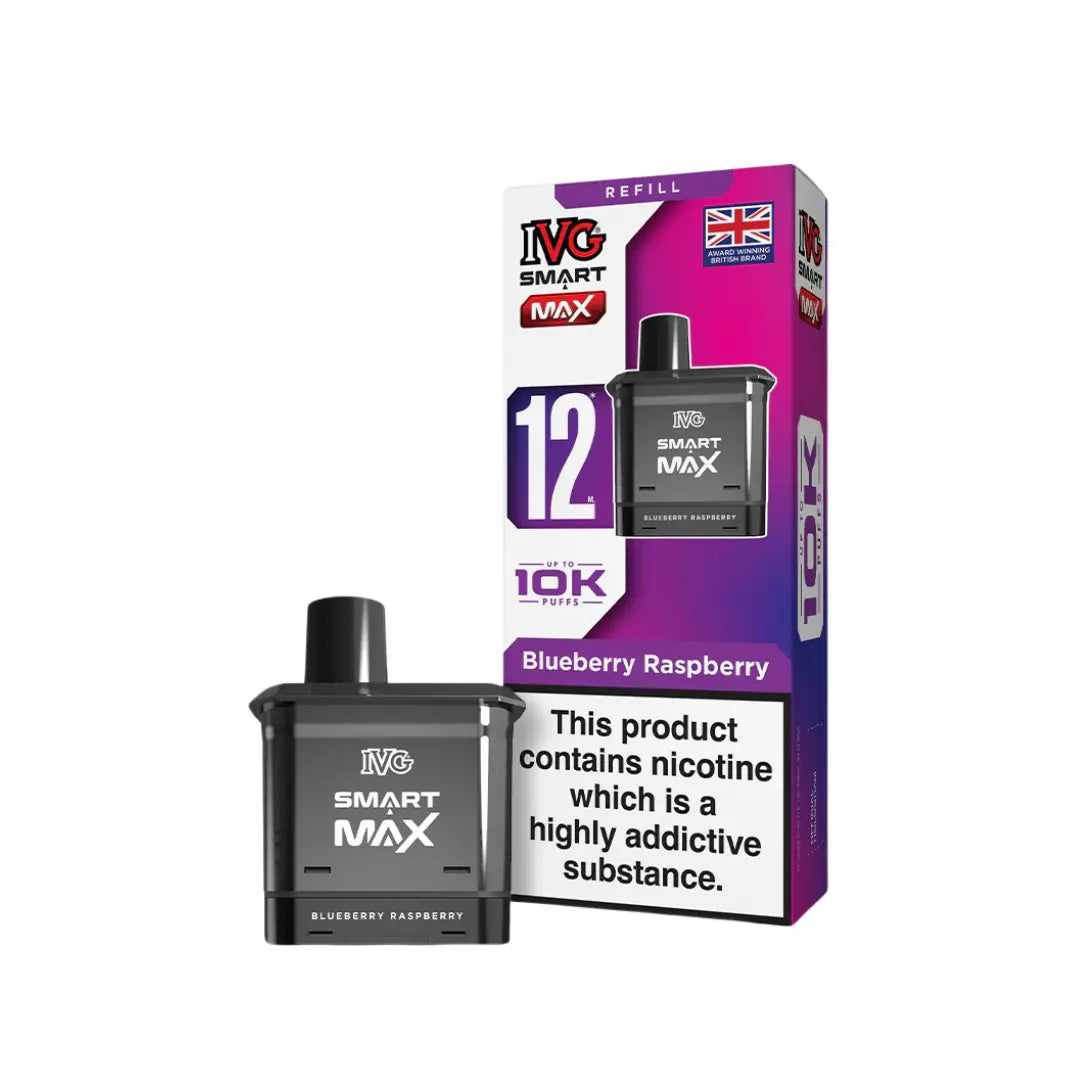 IVG Smart Max 10000 Puff Blueberry Raspberry Refill Pods