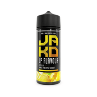 JAKD Up Flavour 100ml shortfill e-liquid bottle, mango pineapple orange flavour.