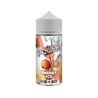 JNP Power Energy Ice vape juice bottle, 100ml, 0mg, 70/30 VG/PG ratio.