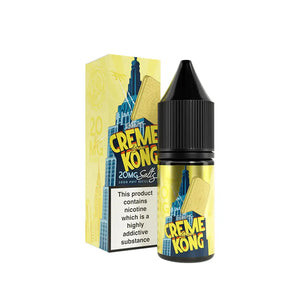 Joe's Juice Creme Kong Lemon Flavour 10ml Nic Salt Vape E-liquid - Perfect for Refillable Pod Vape Kits