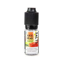 Juice Head Salts 10ml bottle with black cap, labelled "Strawberry Kiwi" and nicotine warning.