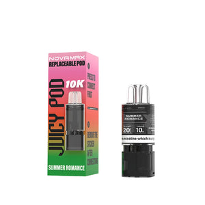 Juicy Pod Novamax 10K Replacement Prefilled Pod Summer Romance Flavour for The Juicy Pod Novamax Prefilled Pod Vape Kit 