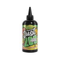 Just 200ml Totally Tropical vape juice bottle with colourful label design.