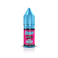 Just Juice Brutal Nic Salt Sour Strawberry Bubblegum vape juice bottle on a white background.