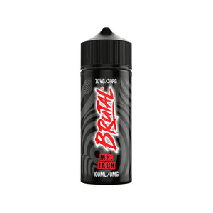 Just Juice Brutal Mr Black Flavour 100ml Shortfill E Cig Liquid Great for Sub-ohm Vape Kits