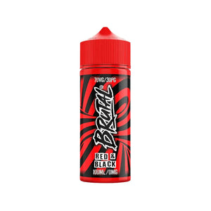 Just Juice Brutal Red & Black Flavour 100ml Shortfill E Cig Liquid Great for Sub-ohm Vape Kits