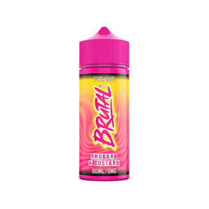 Just Juice Brutal Rhubarb & Custard Flavour 100ml Shortfill E Cig Liquid Great for Sub-ohm Vape Kits