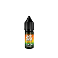 Just Juice Exotic Fruits 10ml e-liquid bottle with vibrant label design.