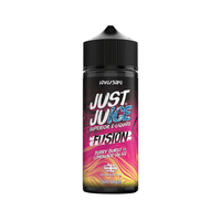 Just Juice Fusion Berry Burst & Lemonade, 100ml e-liquid bottle with vibrant label design.