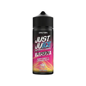 Just Juice Fusion Berry Burst & Lemonade On Ice Flavour 100ml Shortfill Vape Juice for DTL Sub-ohm Vaping with Sub-ohm Vape Kits or Sub-ohm Vape Tanks