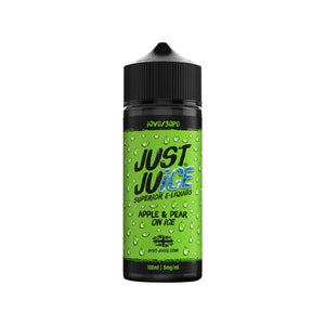 Just Juice Iconic Apple & Pear on Ice Flavour 100ml Vape Juice for DTL Vaping With Sub-ohm Vape Tanks