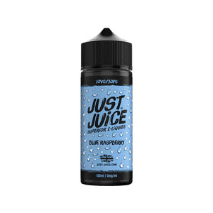 Just Juice Iconic Blue Raspberry Flavour 100ml Vape Juice for DTL Vaping With Sub-ohm Vape Tanks