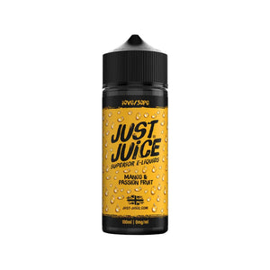 Just Juice Iconic Mango & Passion Fruit Flavour 100ml Vape Juice for DTL Vaping With Sub-ohm Vape Tanks