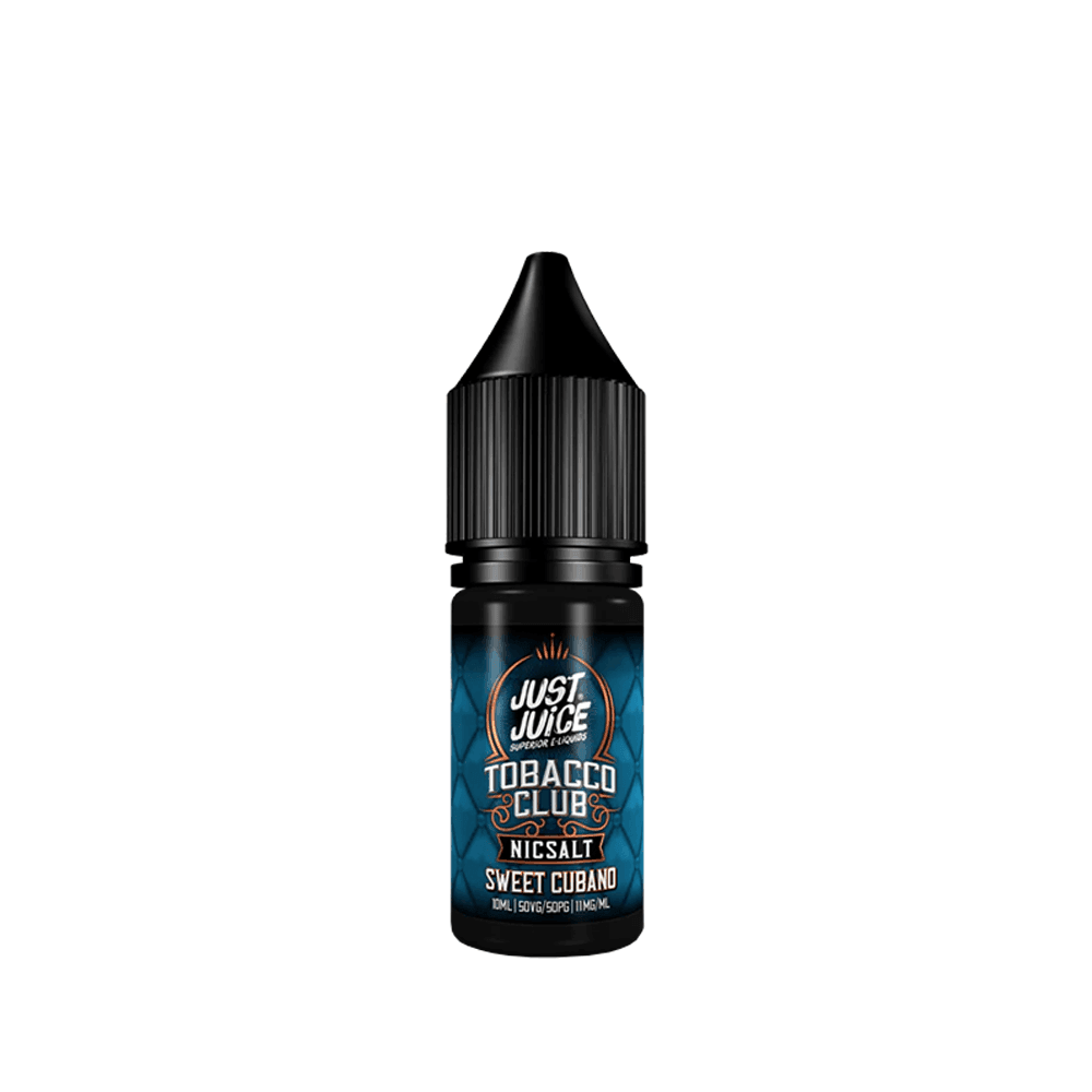 Just Juice Tobacco Club Sweet Cubano Nic Salt 10ml bottle.