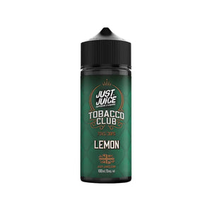 Just Juice Tobacco Club Lemon Tobacco Flavour 100ml E Cig Liquid for Sub-ohm Vaping