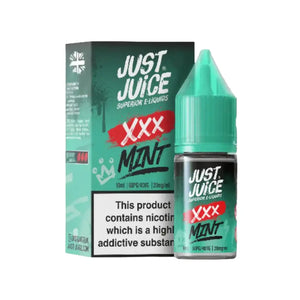 Just Juice XXX Mint Flavour 10ml Nic Salt E-liquid perfect for Refillable Vape Kits