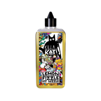 Killa Kat Lemon Fizzle My Nizzle vape juice bottle with colourful, artistic label design.