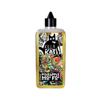 Killa Kat Pineapple Mo' Fo' vape juice bottle with vibrant, graffiti-style design.