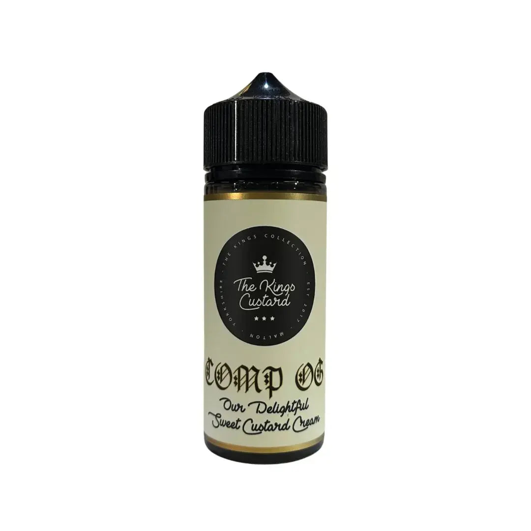 The Kings Custard 100ml shortfill Sweet Custard Cream Flavour 