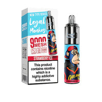 Legal Monkey 9000 Puff Disposable Vape Kit Strawberry Ice