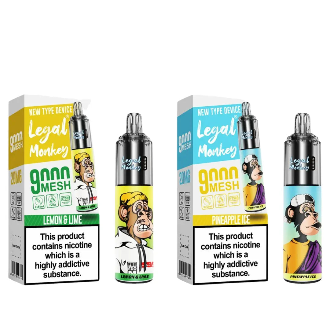 Legal Monkey 9000 Puff Disposable Vape Kit 