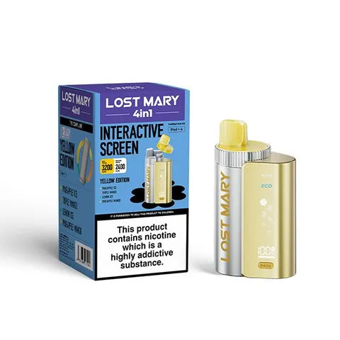 yellow lost mary vape Lemon Mint LOST MARY OS5000 Disposable Vape Pen main image 0