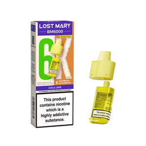 Lost Mary BM6000 Cola Lime Refill Pod for the lost vape bm6000 vape kit